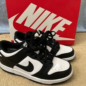 Nike Dunk Low White Black Panda, Youth 5.5, fits Womens 6.5
